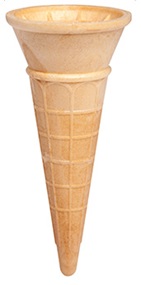 single ice cream cone large
